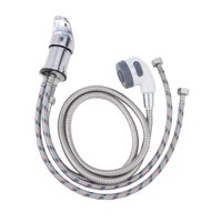 Ioensy - Kit De Grifo Y Rociador Para Cuenco De Champú, Válvula Mezcladora Fría Y Caliente Para Cabezal De Rociador Blanco Para Hogar Y Hotel