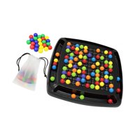 Bothyi - Juego De Cuentas Con Tablero De Clavijas, Juego Creativo De Combinación De Arcoíris Para Viajes De Niños, 120 Piezas