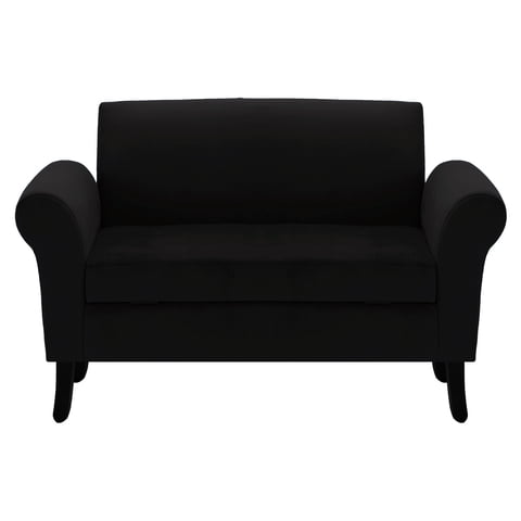 Bodevir - Banqueta Baul + Respaldo Lua 2C Felpa 20 Negro