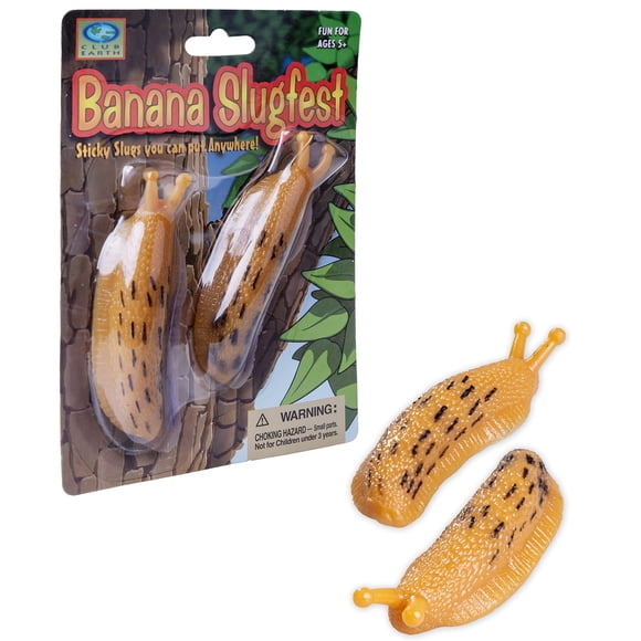 Juego de novedad Play Visions Banana Slugfest – Set de 2 babosas de plátano