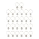 thumbnail image 4 of 26 Anillos De Abalorios Para Copas De Vino, Decoraciones Para Fiestas De Bodas De Navidad, Color Blanco, 4 of 5