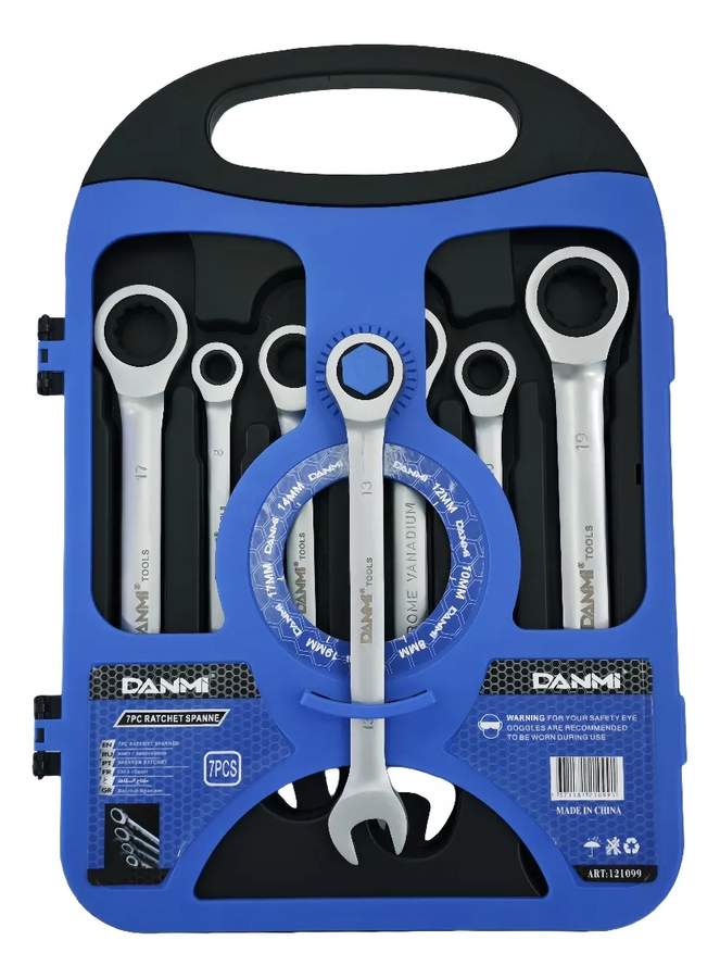 Genérico - Juego De Llaves Punta De Corona Con Chicharra 7 Piezas Danmi