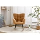thumbnail image 1 of 050-Teddy Fabric Rocking Gilder Nursery Chair For Living Room Indoor,Khaki, 1 of 3