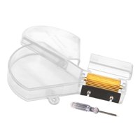 Magideal - -, Rodillo De Borde De Cuero De Latón Para Artesanía De Cuero, Bricolaje, Procesamiento De Cuero, -Caja De Rodillo De Aceite De Teñido De Borde Superi Roscado Grueso