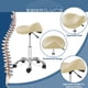 thumbnail image 2 of Taburete ergonómico Saloniture Professional, crema, 2 of 7