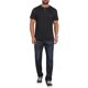 thumbnail image 2 of INSPIRE CHIC Camiseta Henley de Manga Corta con Bolsillo y Cuello Redondo para Hombre M Negro, 2 of 6