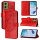 thumbnail image 1 of Funda cartera mariposa para Motorola Moto G06 con soporte y ranuras para tarjetas Rojo, 1 of 6