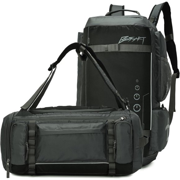 BE SMART 2 en 1 Convertible Gym Duffel Bag con compartimento para zapatos