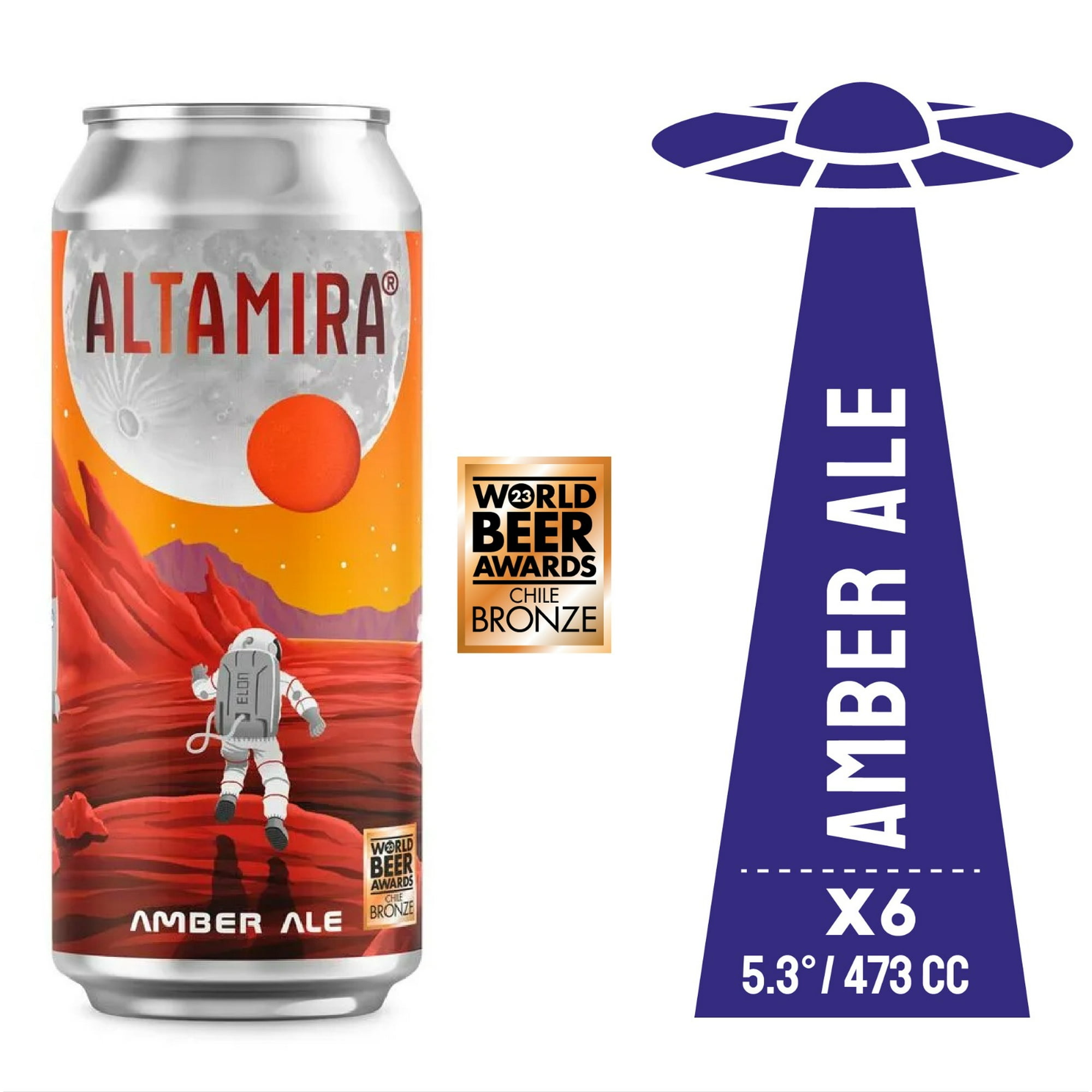Cerveceria Altamira - Cerveza Altamira Amber Ale 6x473cc