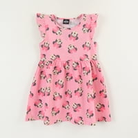 Vestido Sin Manga Y Collet Niña Rosa Print Minnie Disney