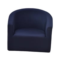 Magideal - Funda De Sofá Para Sillón Protector Elástico Cubierta De Muebles Antideslizante Poliéster Fácil De Instalar Adecuada Para Sala De Estar Familias Con Azul Oscuro