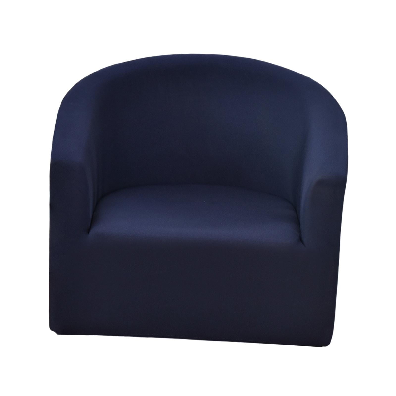Magideal - Funda De Sofá Para Sillón Protector Elástico Cubierta De Muebles Antideslizante Poliéster Fácil De Instalar Adecuada Para Sala De Estar Familias Con Azul Oscuro