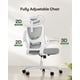 thumbnail image 2 of Silla De Oficina Ergonómica Con Respaldo Alto De Malla Con Soporte Lumbar, 2 of 7