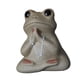 thumbnail image 3 of Estatuilla De Mascota De Té De Rana De Cerámica Estatuas De Animales Pequeños Accesorio Elegante Estilo Encantador A, 3 of 5