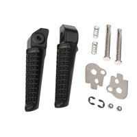 Magideal - 2X Reposapiés Traseros Para Motocicleta, Juego De Reposapiés Traseros Para Reparación De Pedales De Motocicleta De Aluminio, Reposapiés Para Cbr1100Xx Negro