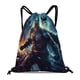 thumbnail image 1 of Batman Hombre Murciélago Mochila de Cuerdas para Deportes y Gimnasio, Bolsa de Cuerdas Resistente al Agua, Bolsa Cinch, 30×40cm, 1 of 6