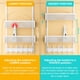 thumbnail image 3 of Organizador con ganchos para colocar sobre la puerta LUCYCAZ, ajustable, blanco, 3 of 8