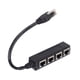 thumbnail image 1 of Adaptador divisor RJ45 de 1 a 4 puertos, transmisión fluida, excelente conexión, adaptador de cable de red., 1 of 8