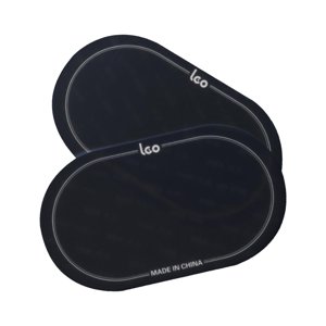 Bothyi - 2X Parches De Parche De Tambor A Prueba De Impactos Para Piezas De Bombo Protector De Parche Negro 15,7 Cm X 9 Cm