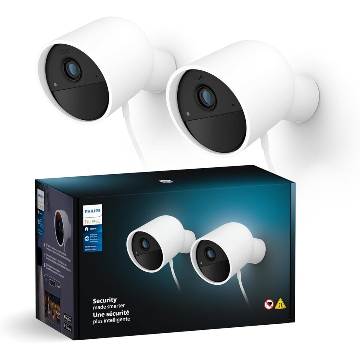 Cámara Seguridad Philips Hue Secure 2 Pack 1080p Wifi Visión Nocturna