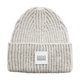 thumbnail image 3 of Gorro UGG para mujer con logotipo acanalado grueso, gris claro, 3 of 6