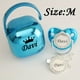 thumbnail image 1 of Baby Personalized Pacifier With Name, Pacifier Box Set, Customized Pacifier +Pacifier Clip+ Storage Box For 0-18 Months, 1 of 5