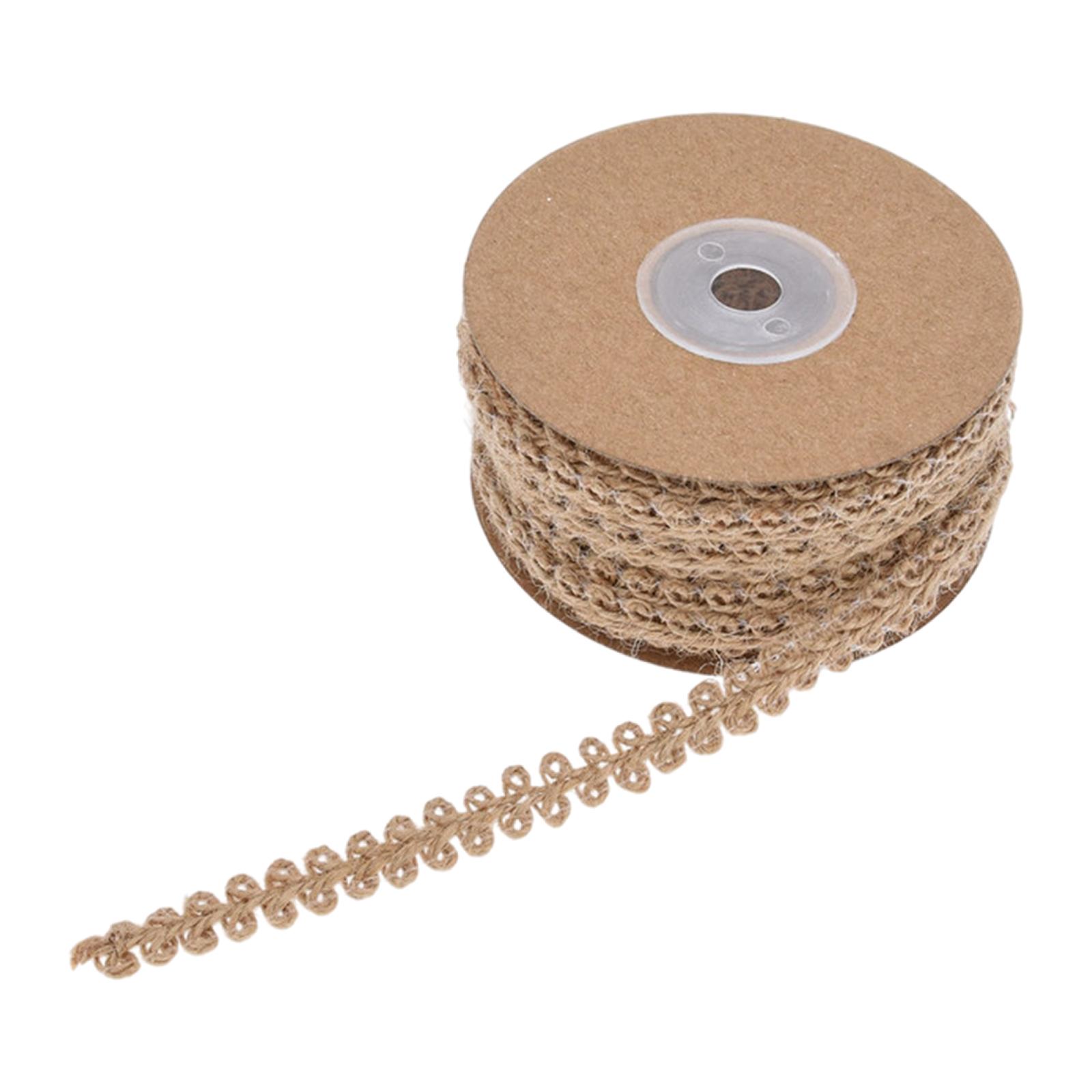 Magideal - Rustic Natural Jute Rope Crafts Sewing Ribbon Diy Hemps Burlap 10/15Meters For Wrapping Supplies Wedding Gift Packag Christmas Decoration B125