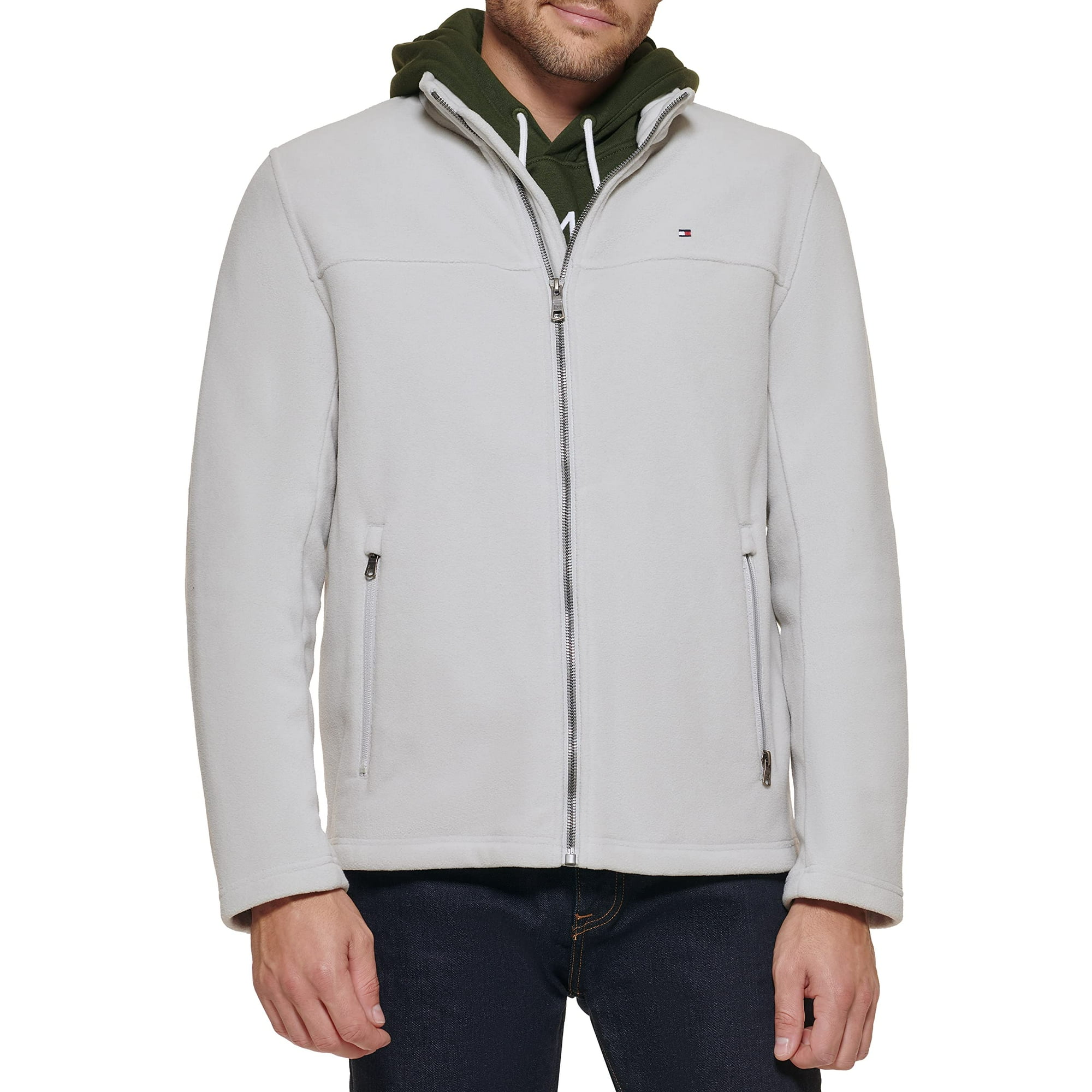 Chaqueta Tommy Hilfiger Clásica De Forro Polar Con Cremallera Frontal Para Hombre