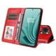 thumbnail image 4 of Funda tipo cartera FOXDOCK para OnePlus Nord 3 , diseño girasol en relieve, cuero PU, cierre magnético, soporte y tarjetero, 4 of 5
