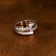 thumbnail image 3 of Anillos de Boda Blancos/dorados para Mujer con Acabado Cepillado Anillos de Plata Esterlina S925 Anillo de Diamante Simulado Banda de Eternidad Anillos para Mujer Anillos de CZ para Mujer, 3 of 6