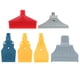 thumbnail image 3 of 6 unids 1/4 hilo plano viento jet aire soplando boquilla spray redondo gris rojo tipo, 3 of 5