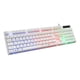 thumbnail image 4 of Teclado Mecánico Para Juegos Con Retroiluminación RGB 104 Teclas Teclado Blanco USB, 4 of 5