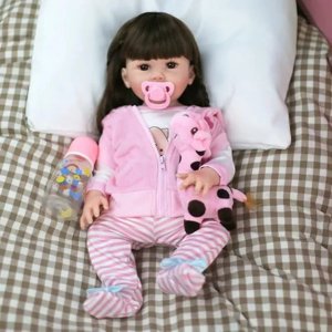 D&M - Muñeca Bebé Reborn Realista De Silicona.