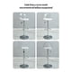 thumbnail image 4 of Pack 2 Sillas Piso Bar Blancas Altura Regulable Con Respaldo, 4 of 8