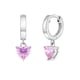 thumbnail image 2 of Aros colgante de corazon con circon para niñas y adolescentes, 2 of 2