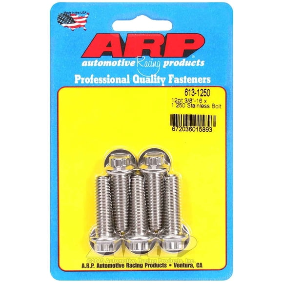 Tornillos ARP 3/8-16 de acero inoxidable - Pack de 5