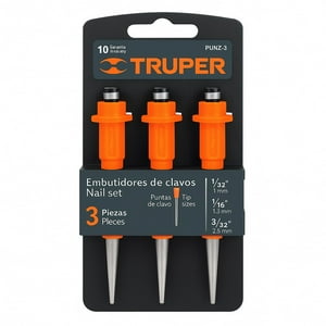 Truper - Juego De 3 Embutidores Botadores De Clavos Punz-3
