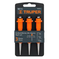 Truper - Juego De 3 Embutidores Botadores De Clavos Punz-3