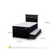 thumbnail image 3 of Diván Premium Black 1.5 Plaza Base Normal, 3 of 12