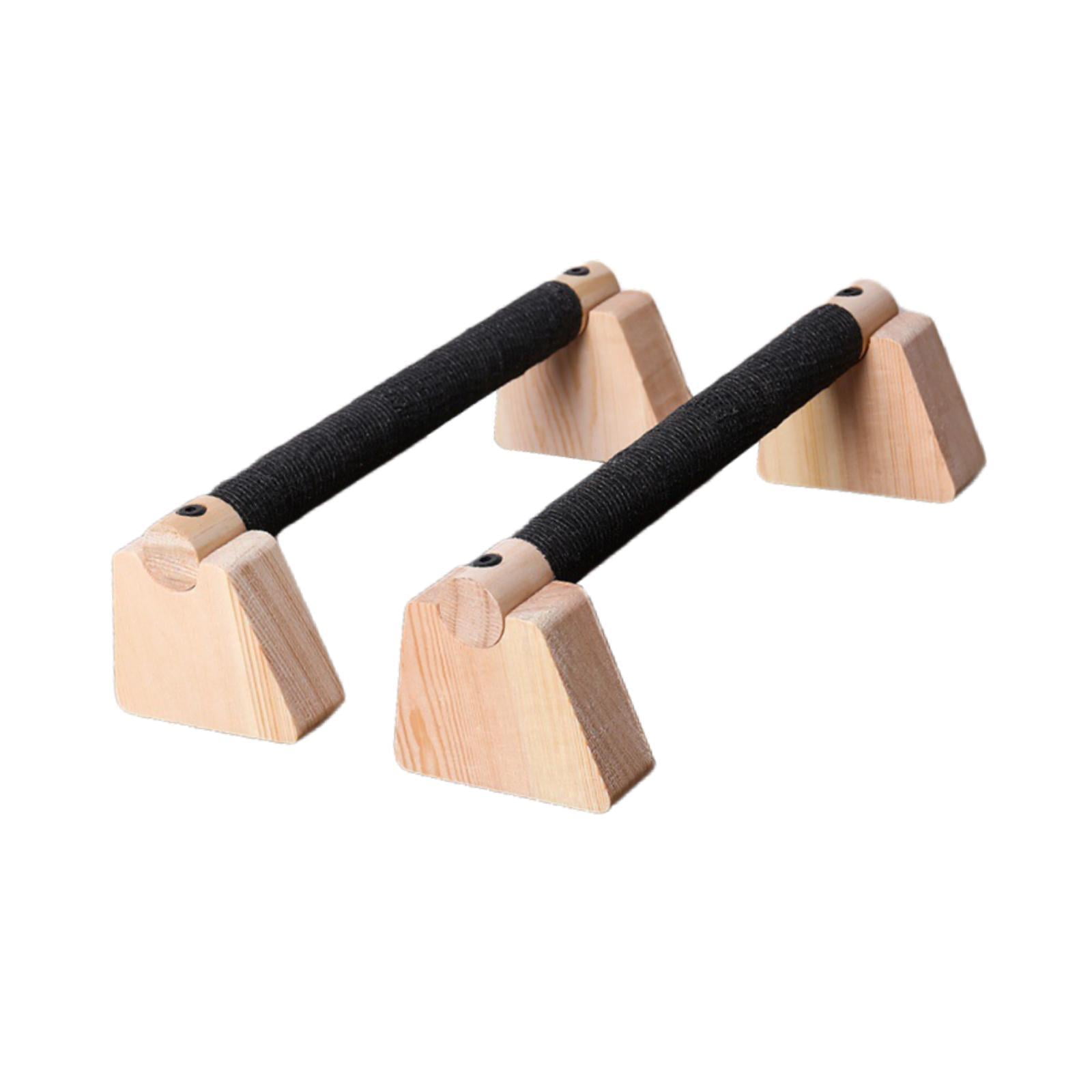 Magideal - 2 Barras De Flexiones, Barras Paralelas De Madera, Estructura Robusta, Soporte De Flexiones Portátil Antideslizante Para Hacer Ejercicio En El Gimnasi 30 Cm