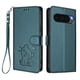 thumbnail image 1 of Funda de Gato tipo Libro para Google Pixel 9 Pro XL 5G, Verde Oscuro, 1 of 6