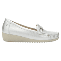 Mocasin Chalada Mujer Malu-2 Plateado Casual