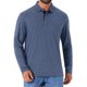 thumbnail image 1 of INSPIRE CHIC Camisetas de Polo de Golf de Manga Larga con Bolsillo y Botones en Contraste para Hombre S Azul Oscuro, 1 of 6