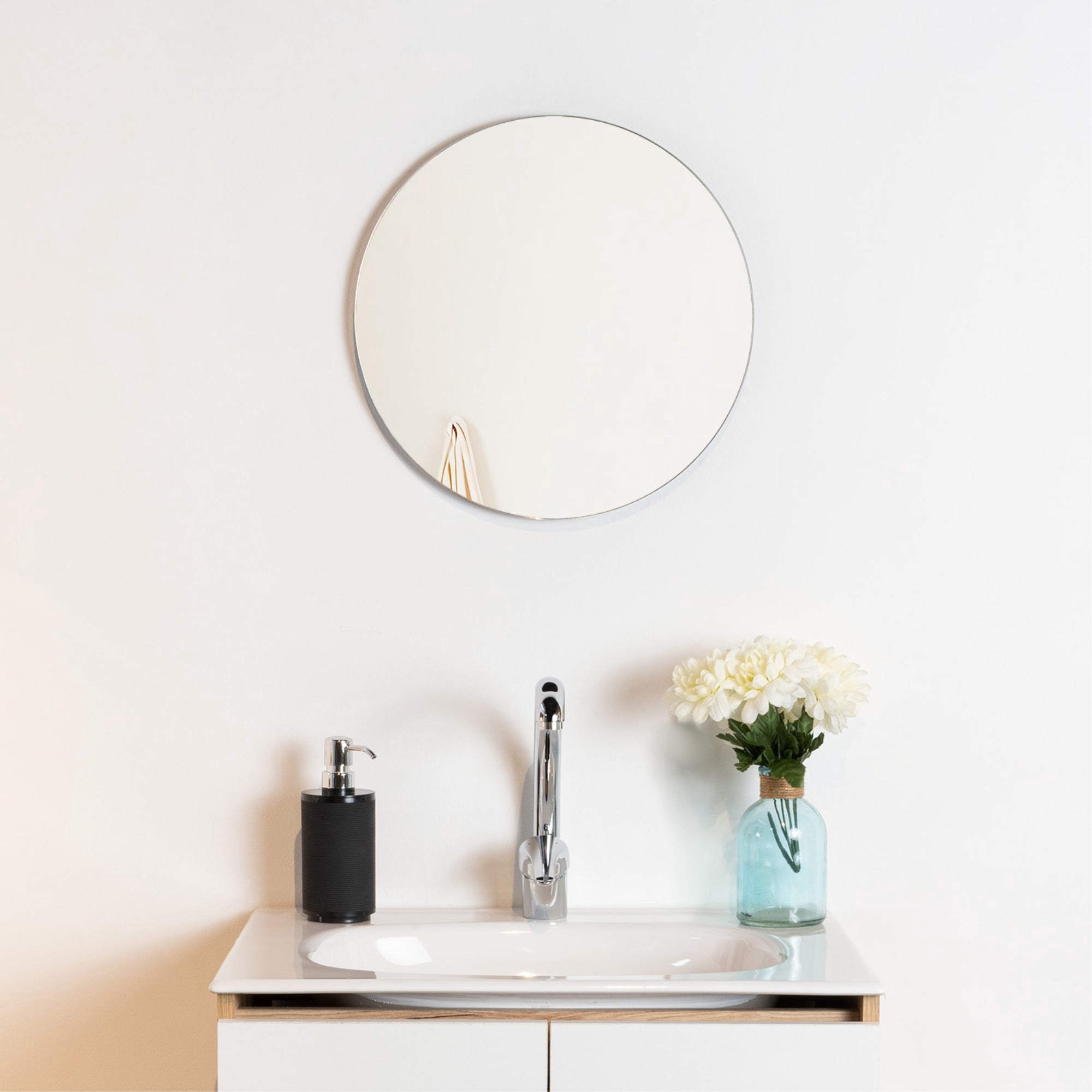 Tuhome - Espejo Redondo D400 40x40x1,9 Cm