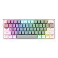 Genérico - Teclado Redragon Fizz Pro K616-Rgb Bluetooth Inglés Gris