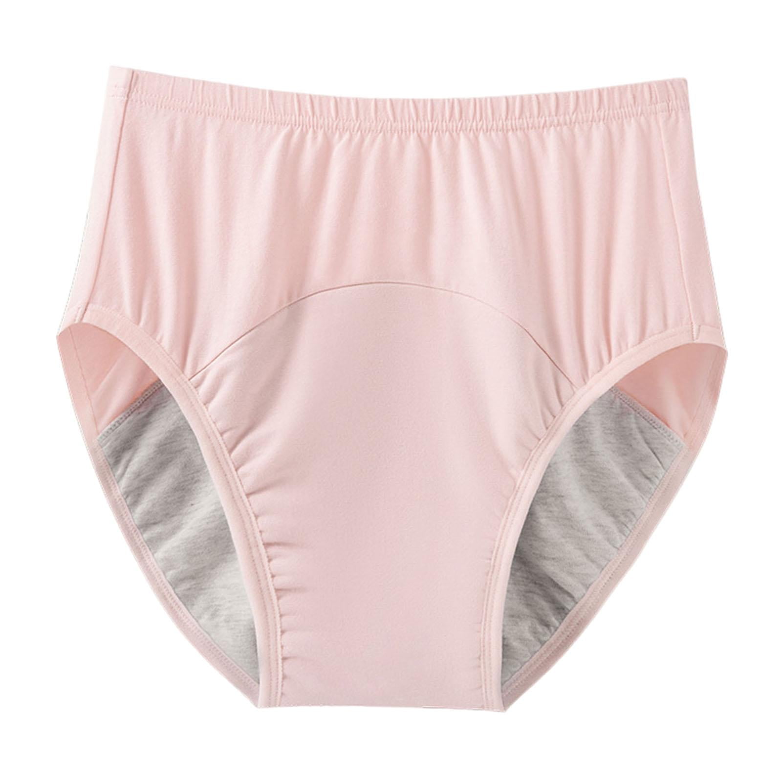 Ioensy - Pañal Para Adultos, Ropa Interior Para Incontinencia, Calzoncillos De Algodón Para Personas Mayores, Color Rosa, Talla L