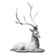 thumbnail image 5 of Reno Creativo Adorno Estatuilla Artesanía Elk Escultura Dormitorio Escritorio Gris Acostado, 5 of 5