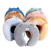 Genérico - Almohada Cojin Cervical Cuello Oso Viaje Auto Avion