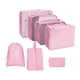 thumbnail image 2 of 7 Bolsas Organizadoras De Viaje De Nailon Impermeables, Bolsas De Almacenamiento De Ropa, Rosa Ligera, 2 of 5