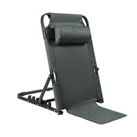 Bothyi - Respaldo De Cama De Elevación Plegable Para Adultos Ángulo Ajustable Respaldo Acero Grande 7 Engranajes Textura Verde